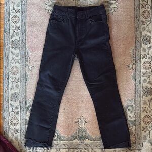 MOTHER Women's Midnight Black Boot Cut Jeans